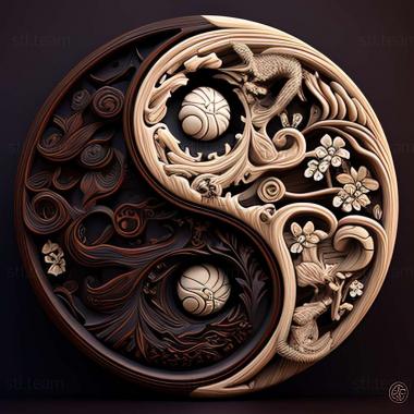 3D model Yin Yang X Change Alternative 2 game (STL)